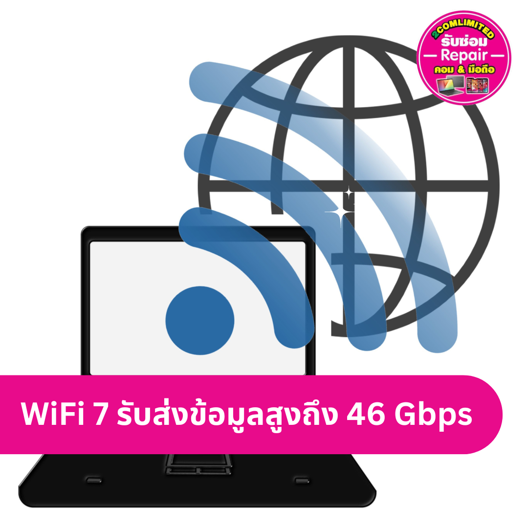 WiFi 7 เทคโนโลยีใหม่ล่าสุด รับส่งข้อมูลสูงถึง 46 Gbps